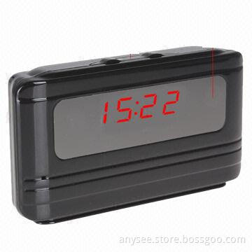 Mini Spy Clock DVR Camera Motion Detection Video Recorder Black